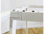 Bureau Bench Yunique | Table de réunion extensible | HxLxP 740 x 1200 x 797 mm | Extension simple | Nature | Novigami